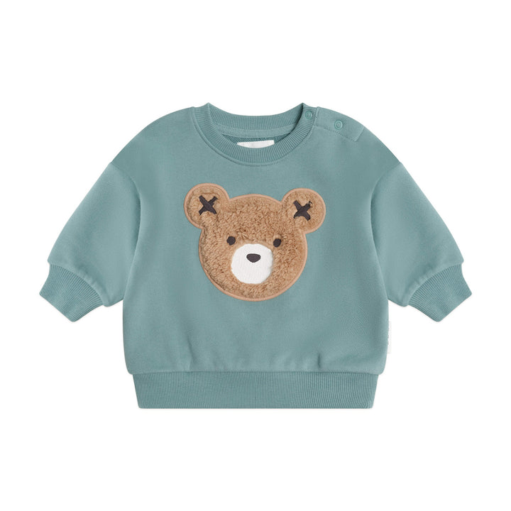 Huxbaby Furry Huxbear Sweatshirt Green
