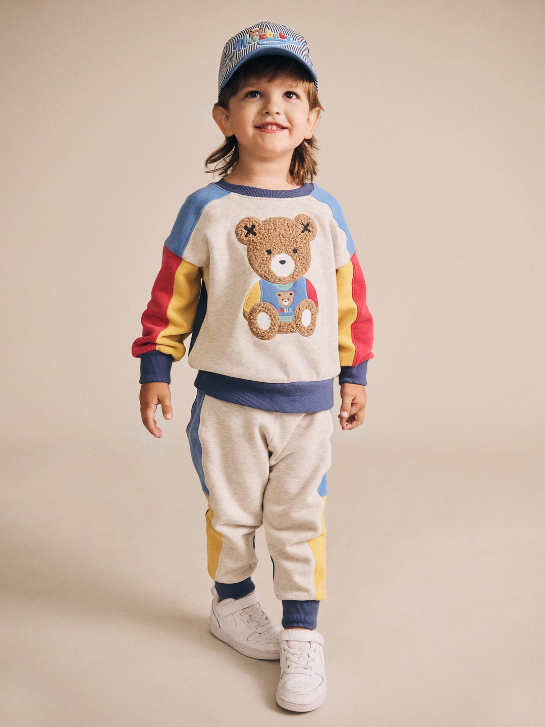 Huxbaby Varsity Huxbear Spliced Sweatshirt