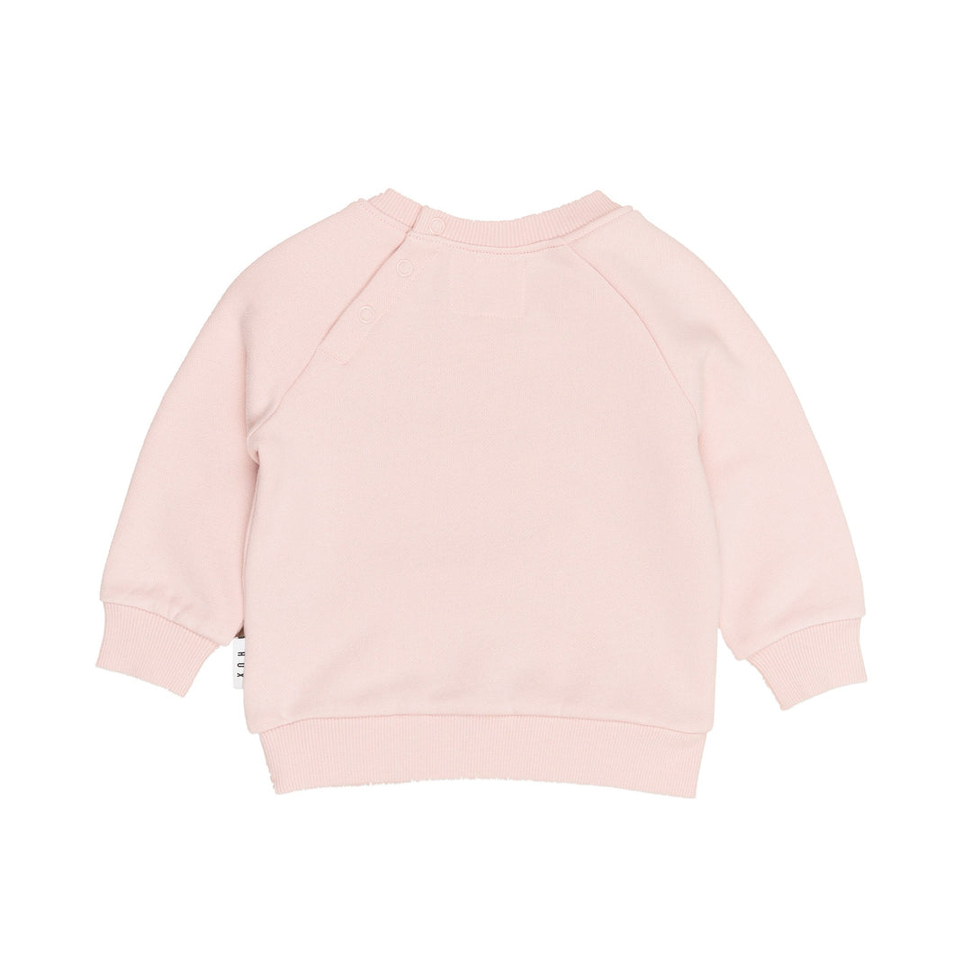 Huxbaby Blossom Fur Bunny Sweatshirt - Pink Pearl