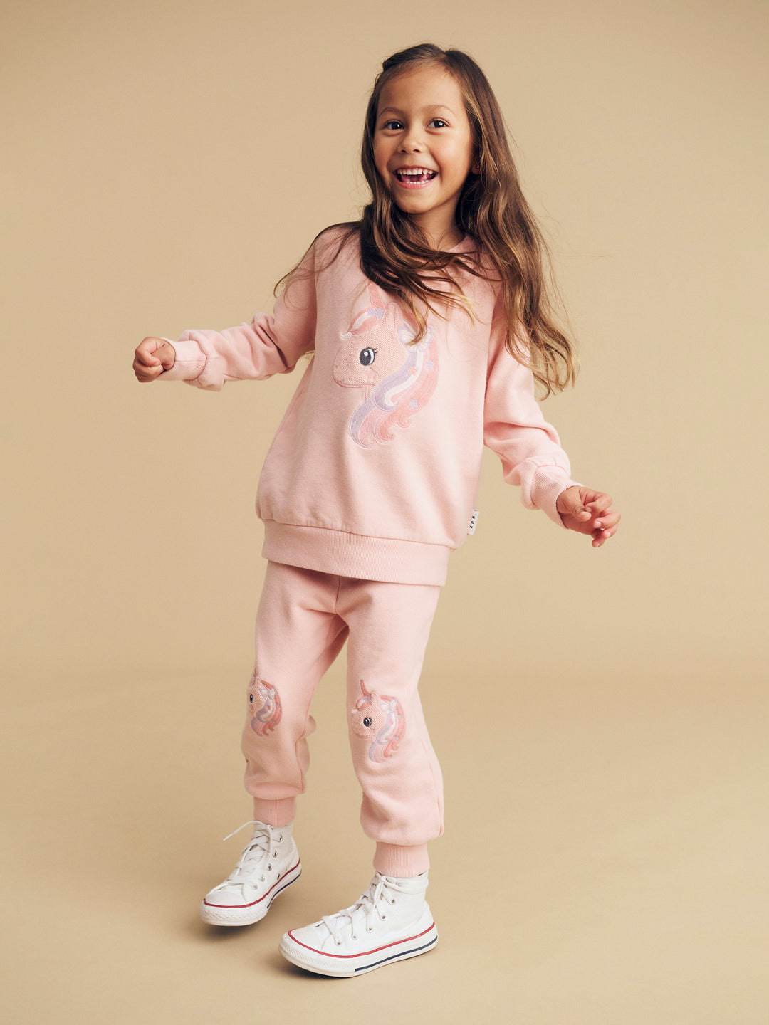 Huxbaby Mystic Unicorn Sweatshirt - Washed Rosebud