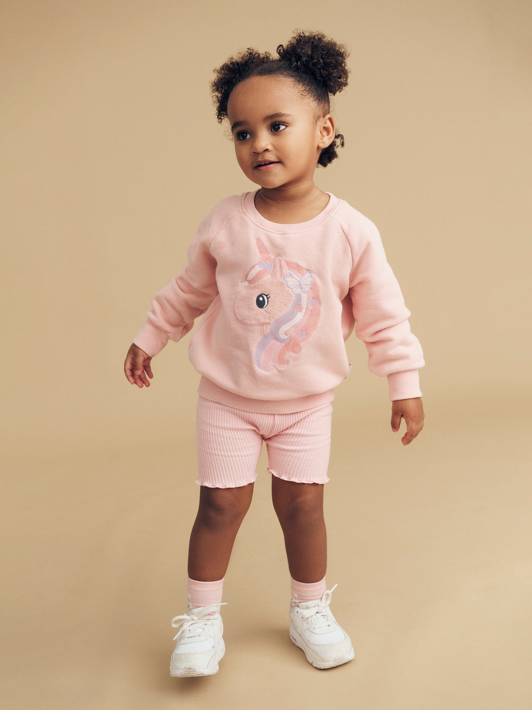 Huxbaby Mystic Unicorn Sweatshirt - Washed Rosebud