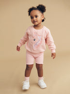 Mystic Unicorn Sweatshirt - Washed Rosebud