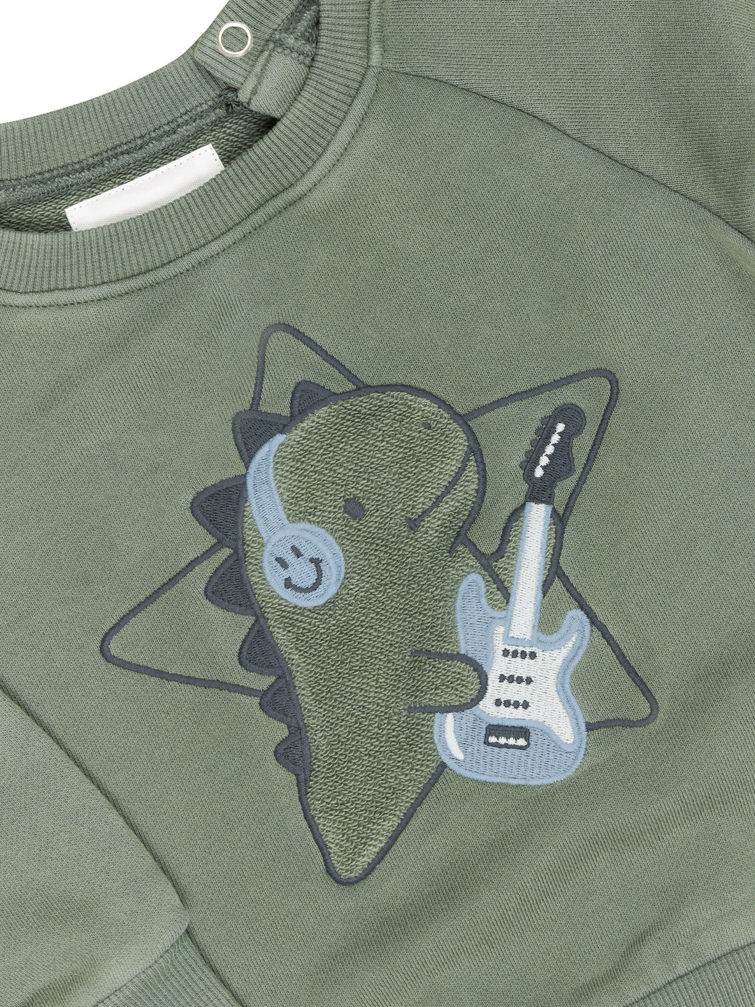 Huxbaby Dino Star Sweatshirt - Washed Green