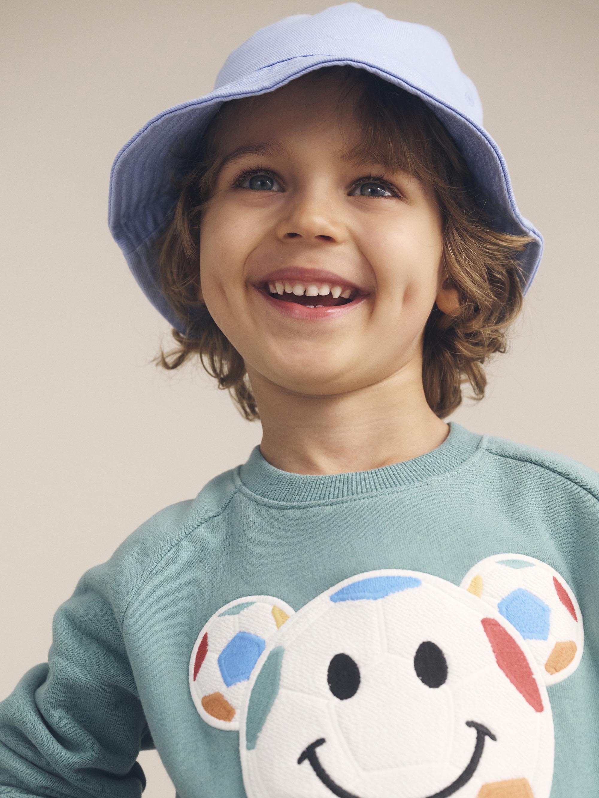 Huxbaby Smiley Soccer Sweatshirt