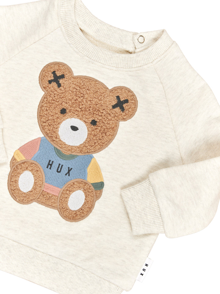 Huxbaby Teddy Hux Sweatshirt - Oat Marle