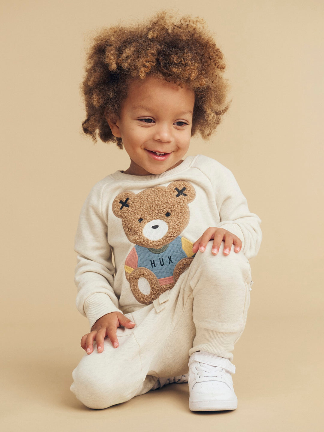 Huxbaby Teddy Hux Sweatshirt - Oat Marle