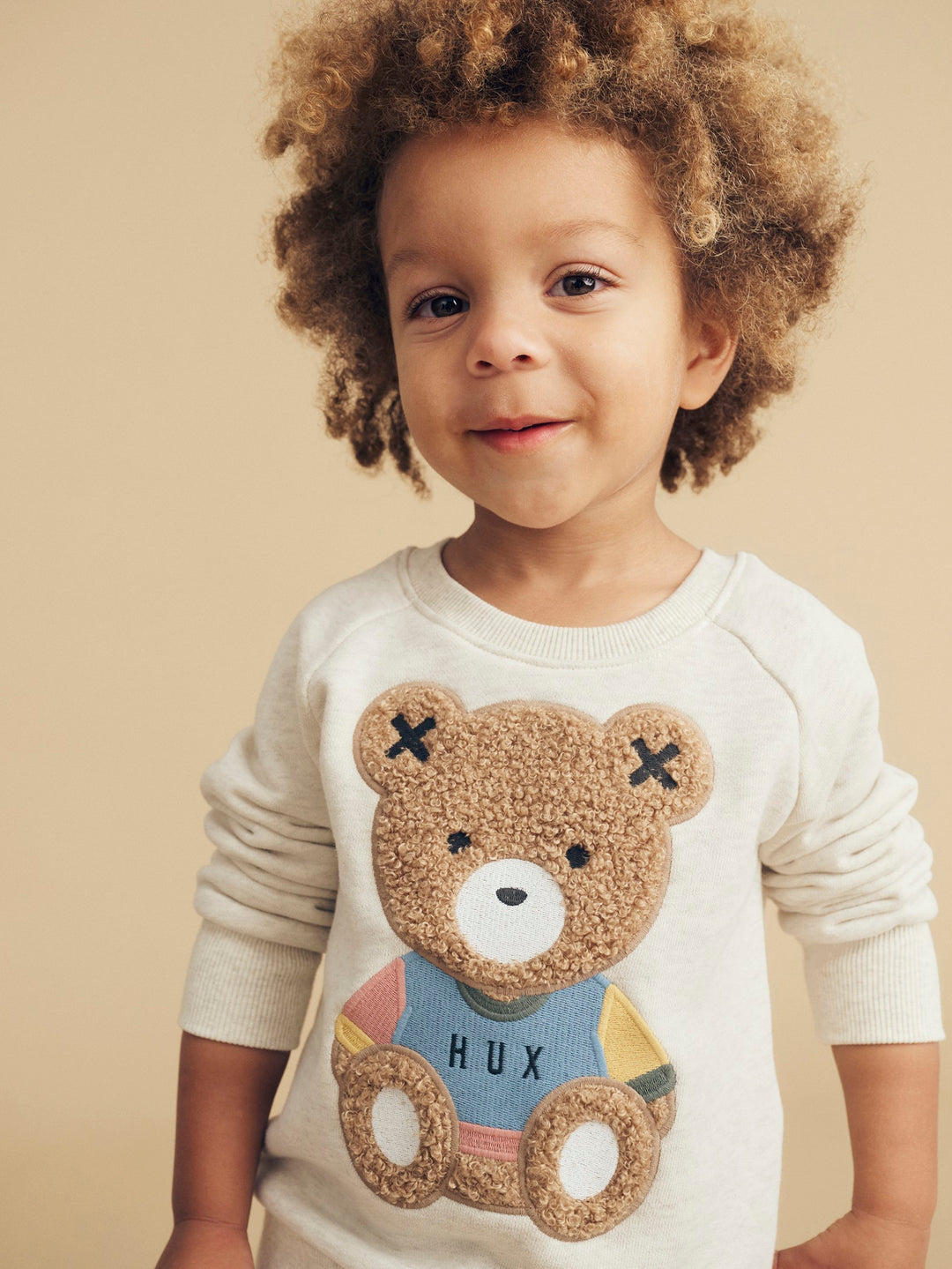 Huxbaby Teddy Hux Sweatshirt - Oat Marle