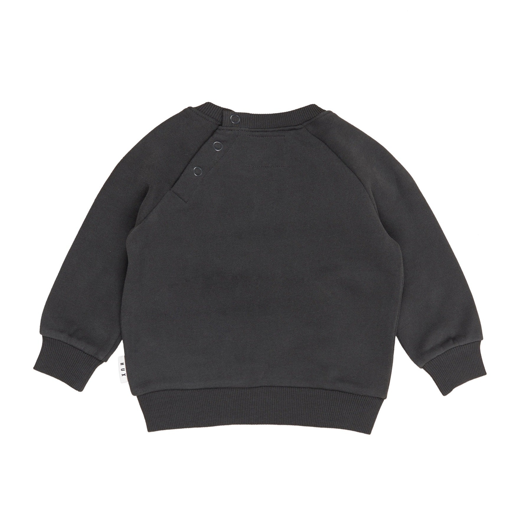 Smiley Rainbow Sweatshirt - Soft Black