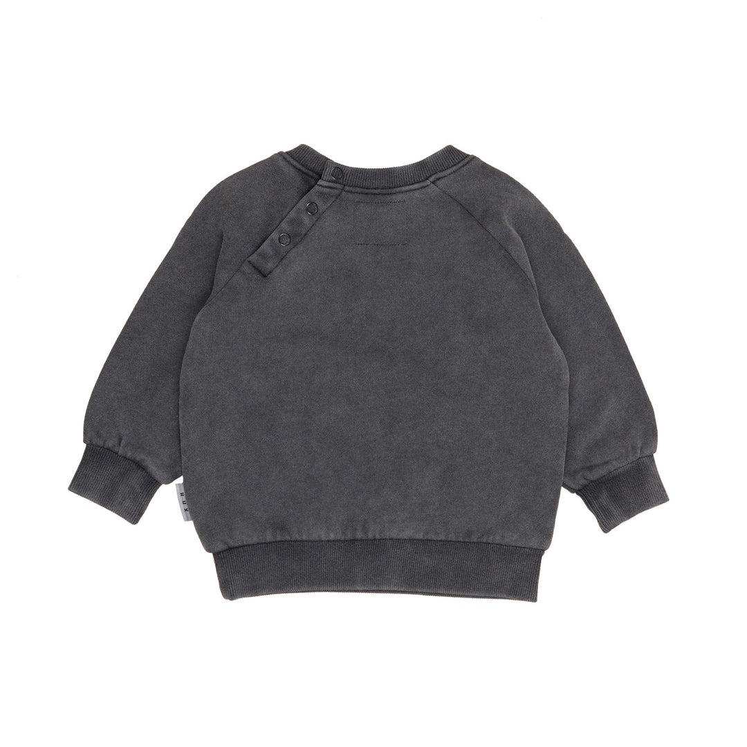 Huxbaby Dino Drums Sweatshirt - Washed Black