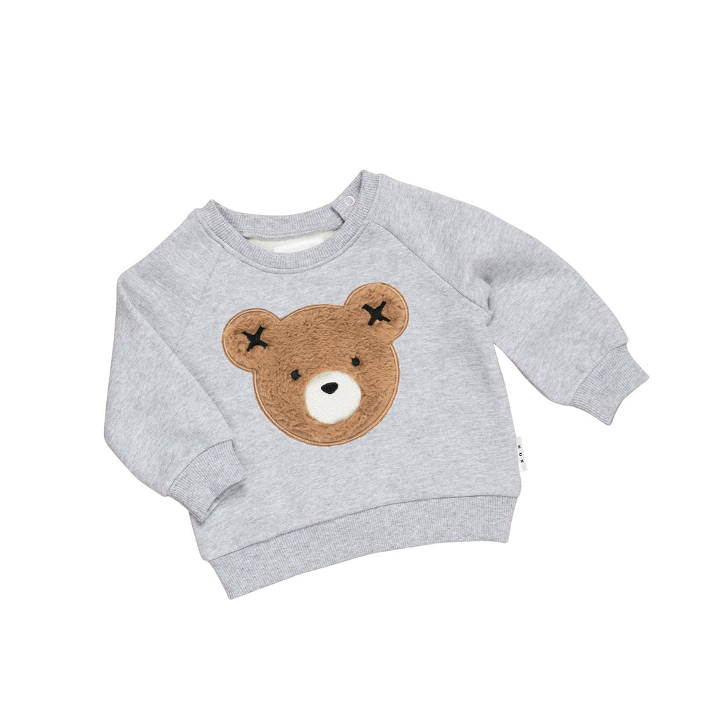 Huxbaby Fur Hux Sweatshirt - Light Grey Marle