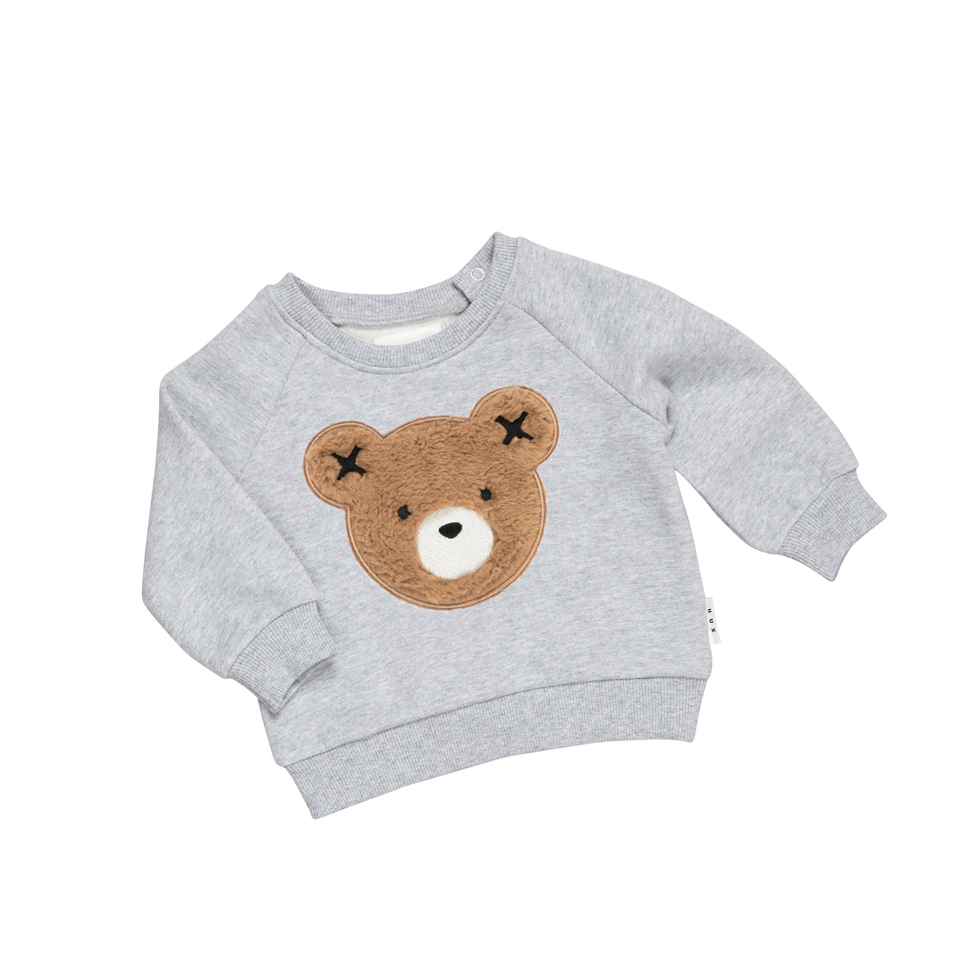 Huxbaby Fur Hux Sweatshirt - Light Grey Marle