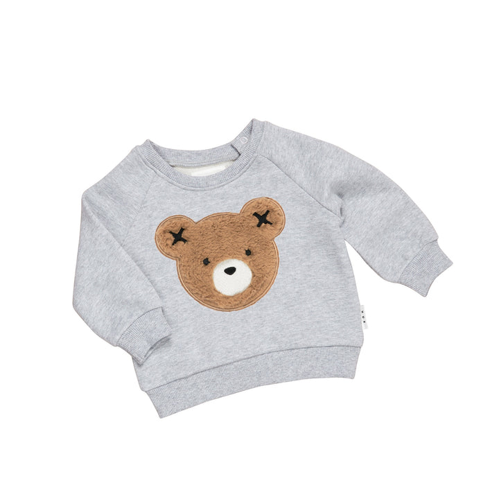 Huxbaby Fur Hux Sweatshirt - Light Grey Marle
