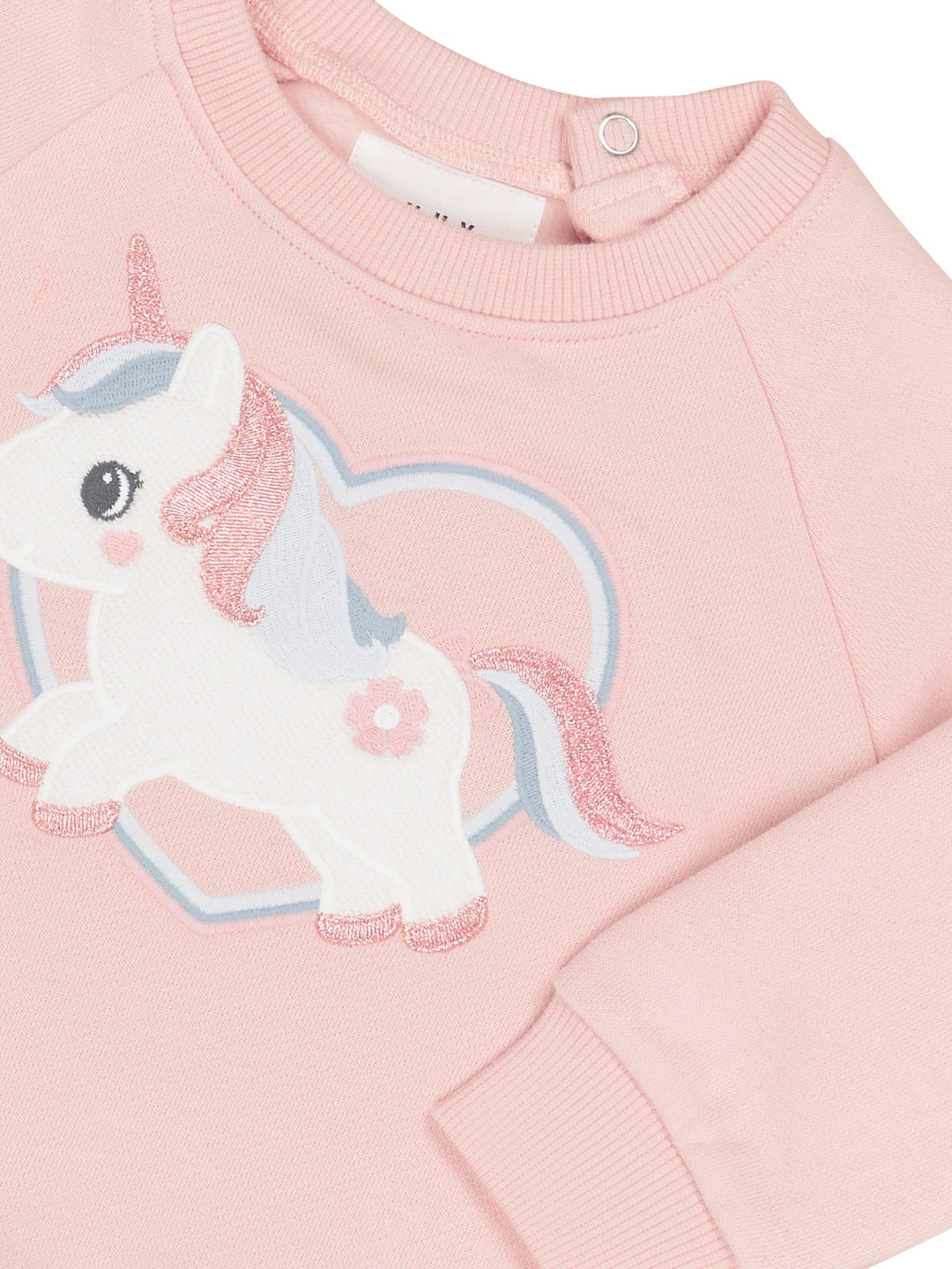 Huxbaby Unicorn Heart Sweatshirt - Pink Pearl