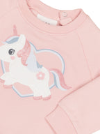 Unicorn Heart Sweatshirt - Pink Pearl