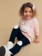 Unicorn Heart Sweatshirt - Pink Pearl