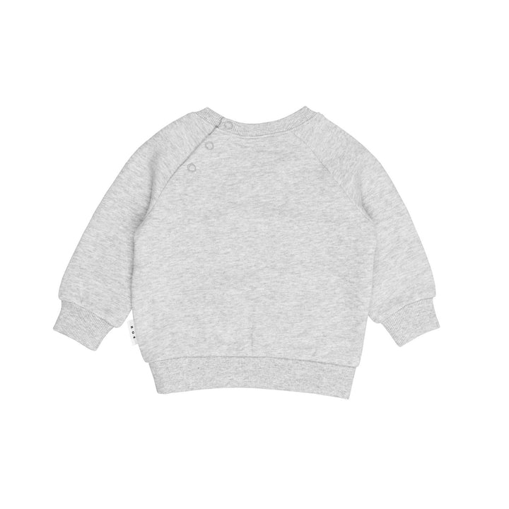 Huxbaby Dino Dog Sweatshirt - Grey Marle