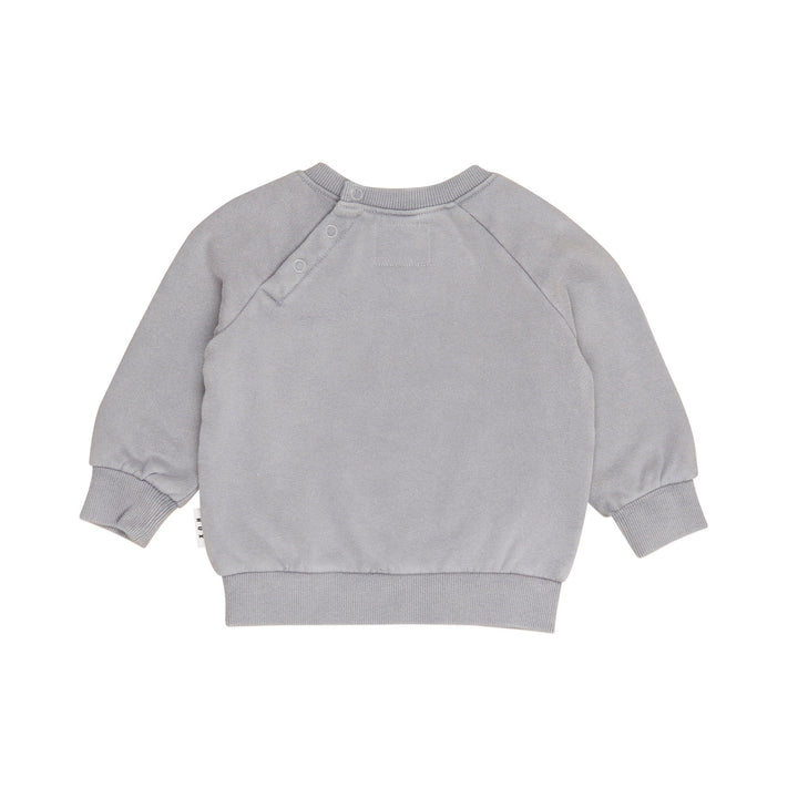 Huxbaby Burgersaurus Sweatshirt - Washed Grey