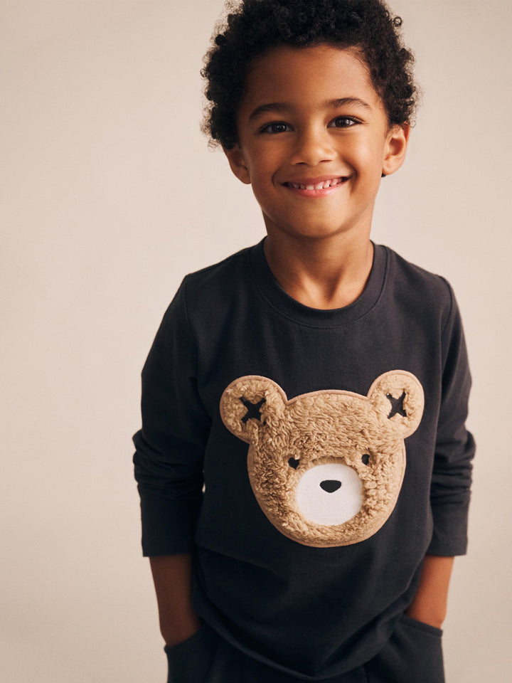 Huxbaby Furry Huxbear Sweatshirt Black