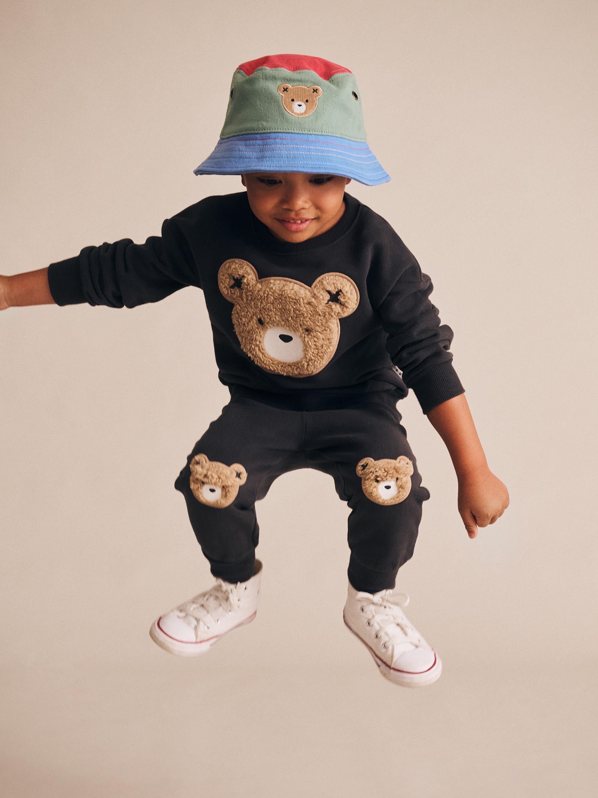 Huxbaby Furry Huxbear Sweatshirt Black