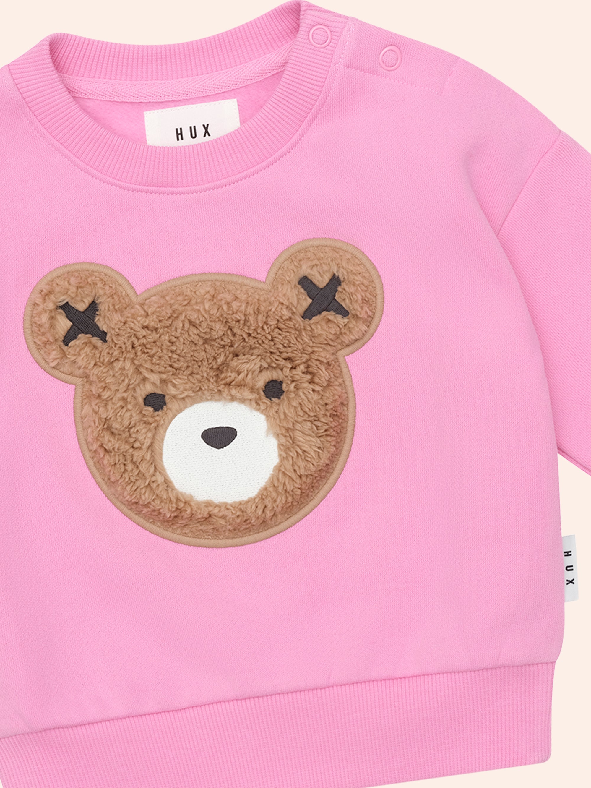 Huxbaby Fuschia Furry Huxbear Sweatshirt