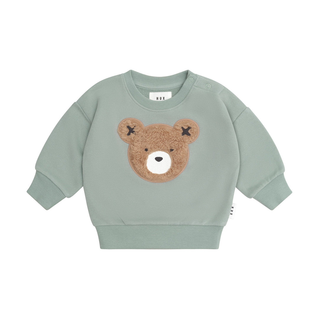 Huxbaby Furry Hux Sweatshirt Mineral Green