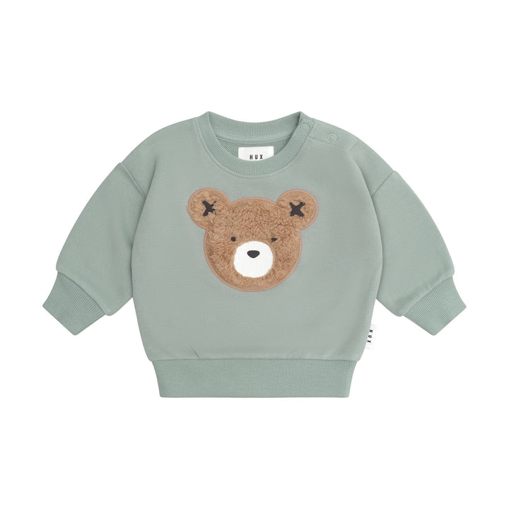 Huxbaby Furry Hux Sweatshirt Mineral Green