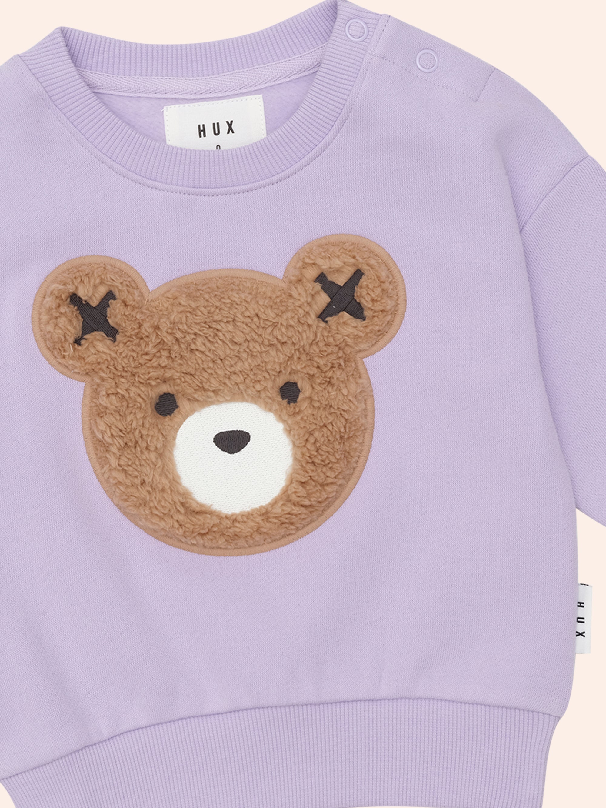 Huxbaby Orchid Furry Huxbear Sweatshirt