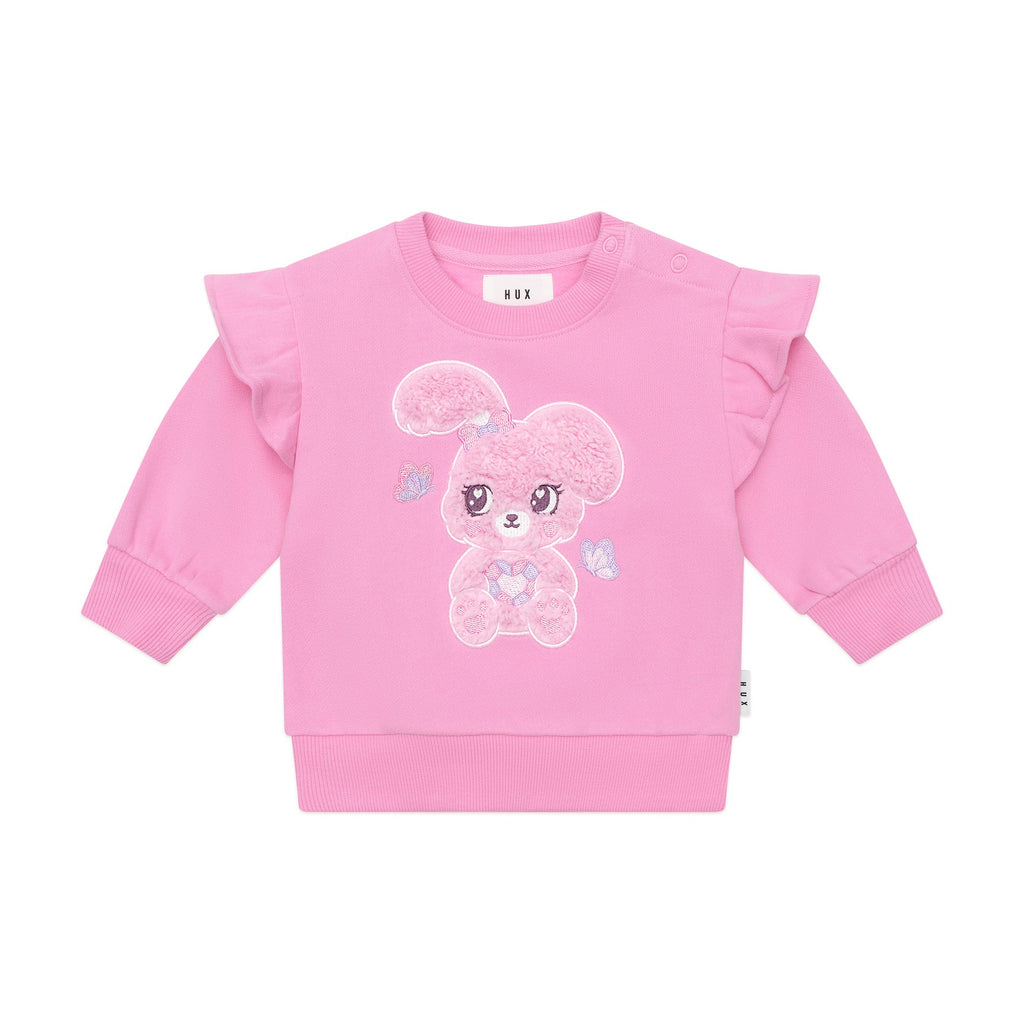 Huxbaby Bunny Gem Frill Sweatshirt