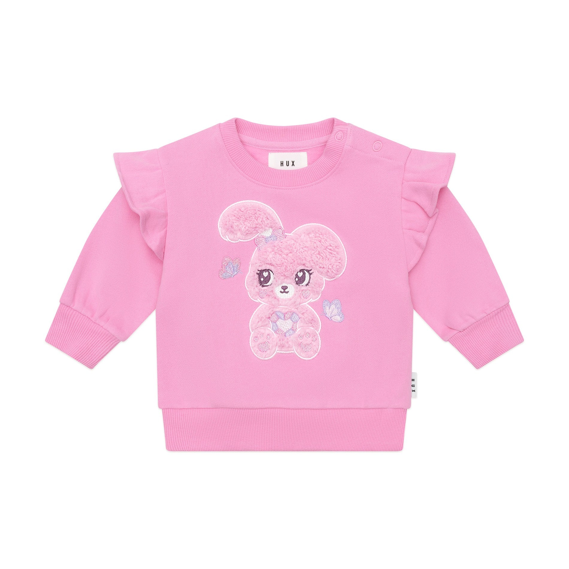 Huxbaby Bunny Gem Frill Sweatshirt