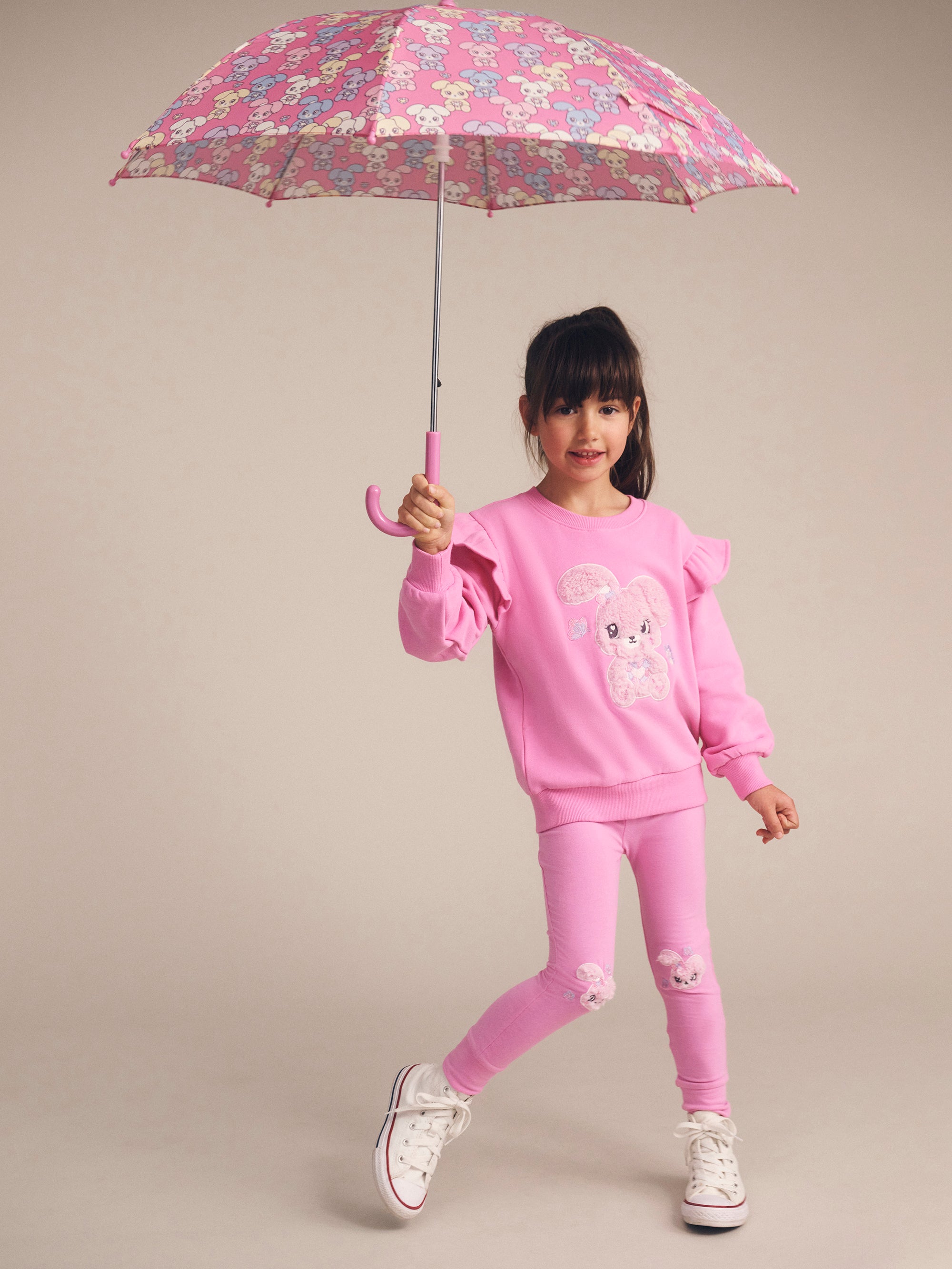 Huxbaby Bunny Gem Frill Sweatshirt