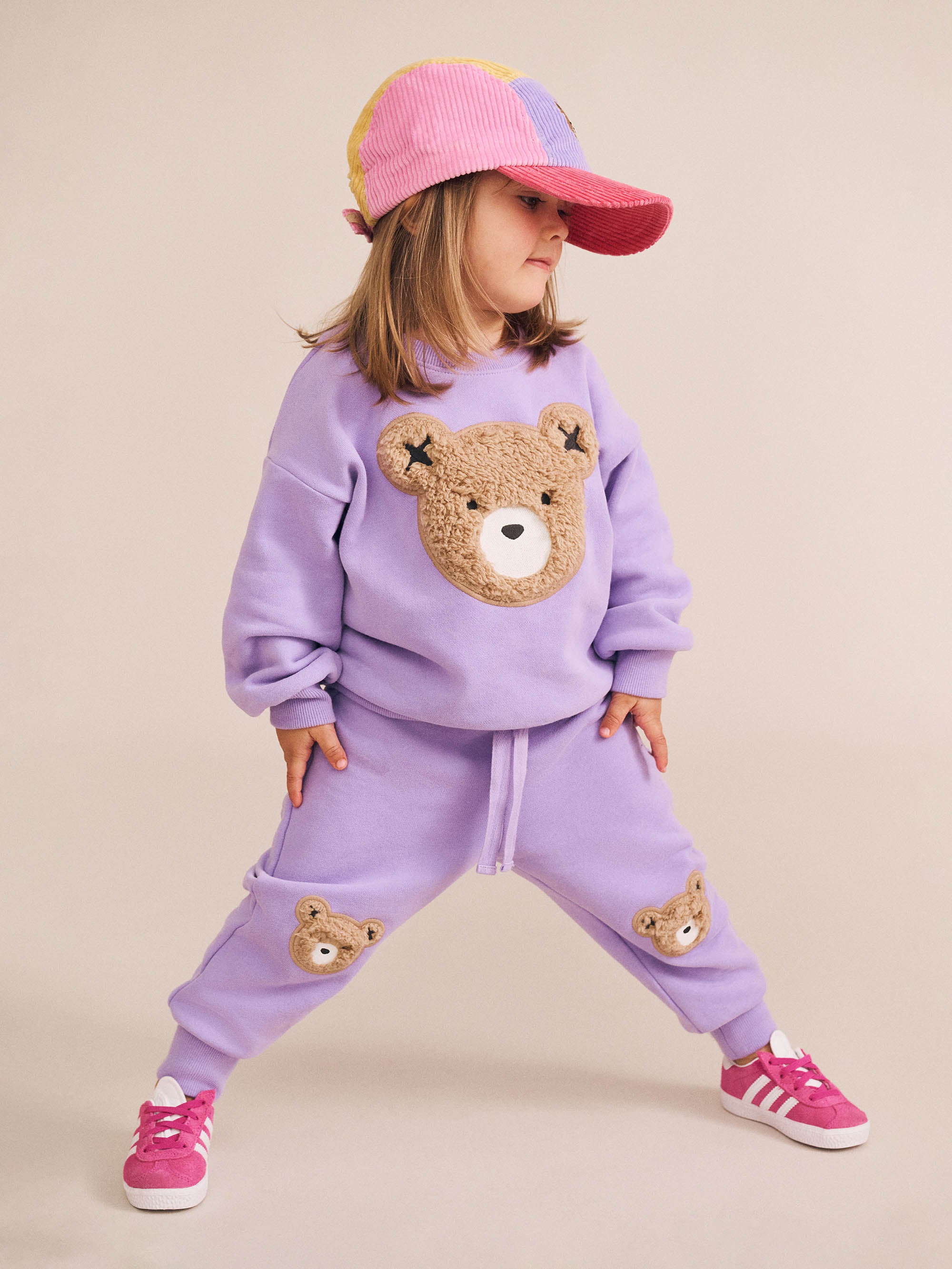 Furry Huxbear Sweatshirt - Violet