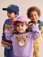Furry Huxbear Sweatshirt - Violet