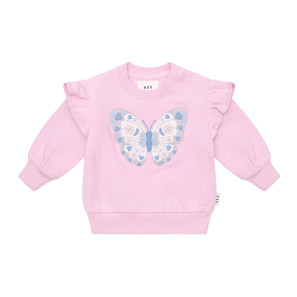Huxbaby Butterfly Frill Sweatshirt