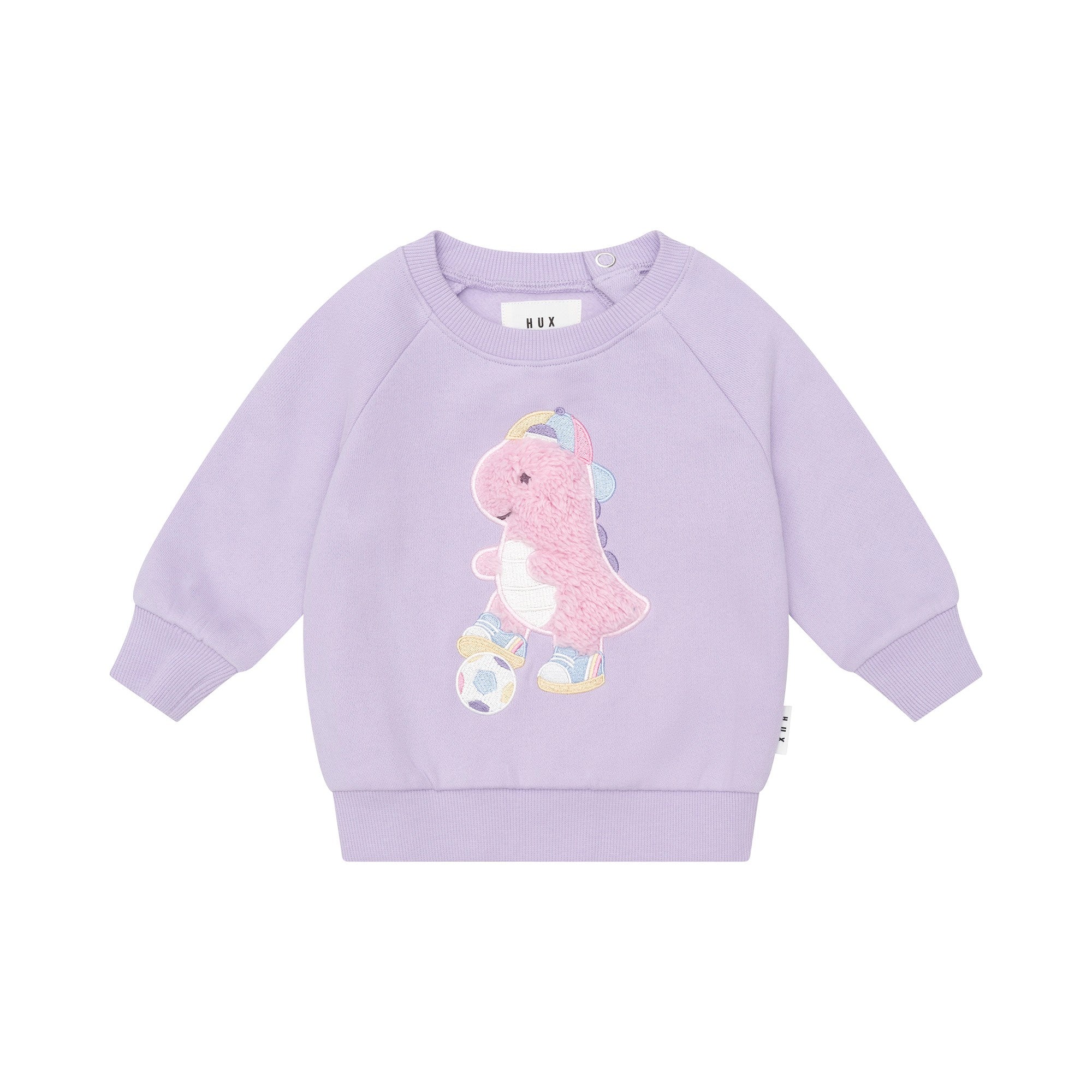 Huxbaby Orchid Soccersaurus Sweatshirt