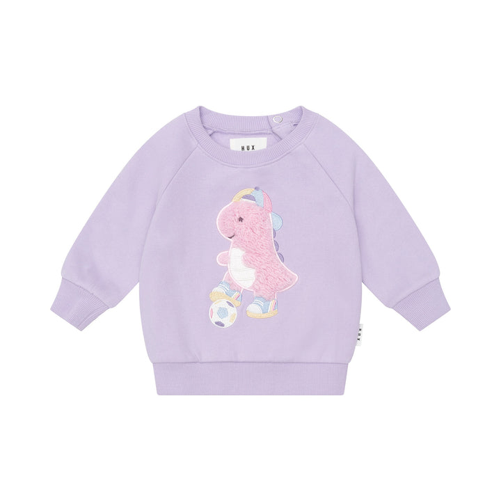 Huxbaby Orchid Soccersaurus Sweatshirt
