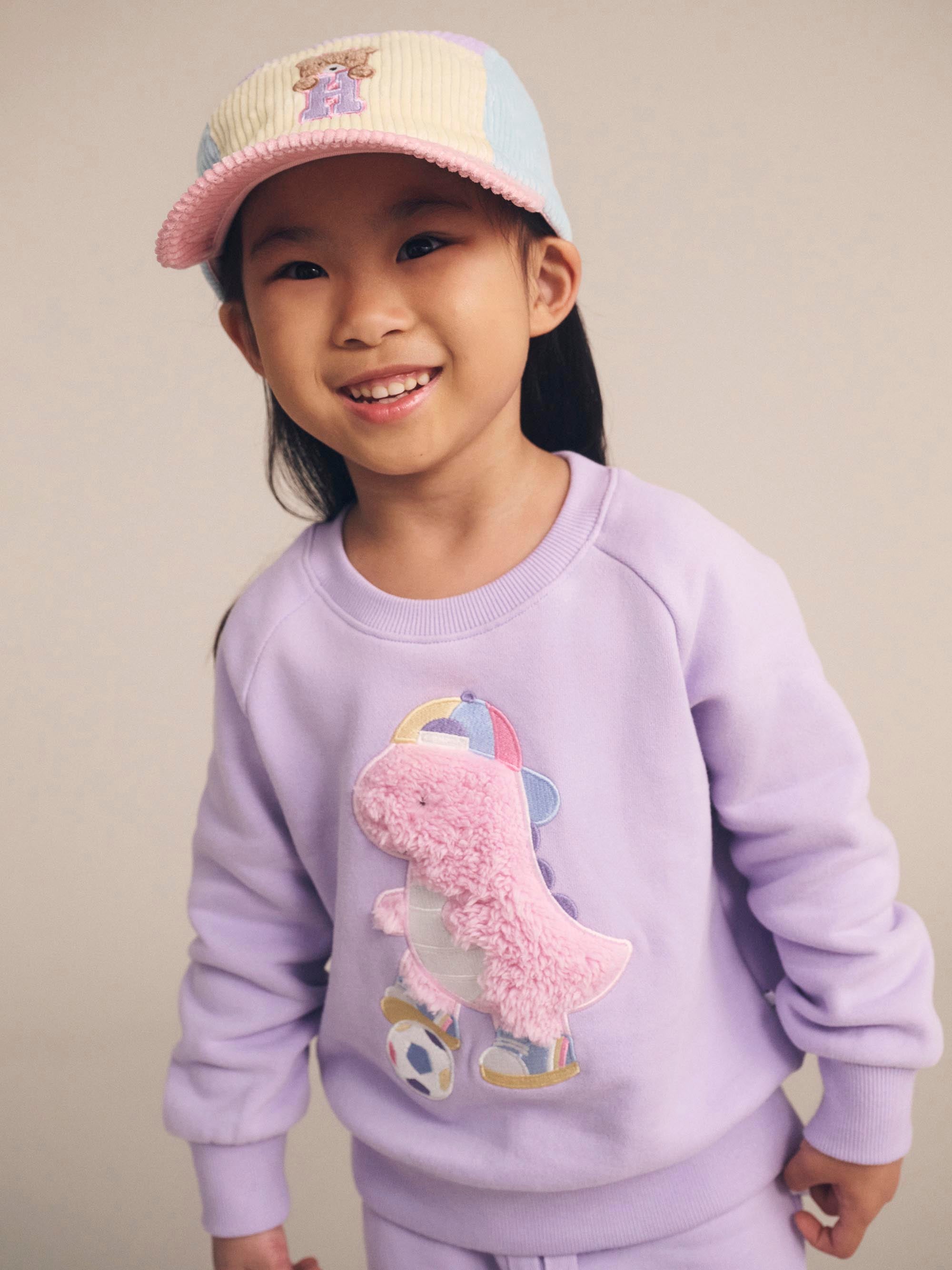 Huxbaby Orchid Soccersaurus Sweatshirt