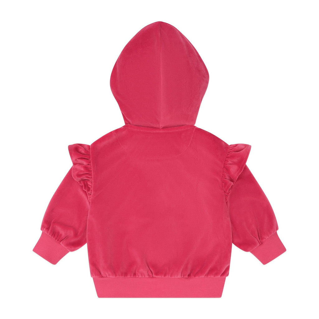 Very Cherry Velour Zip Up Hoodie