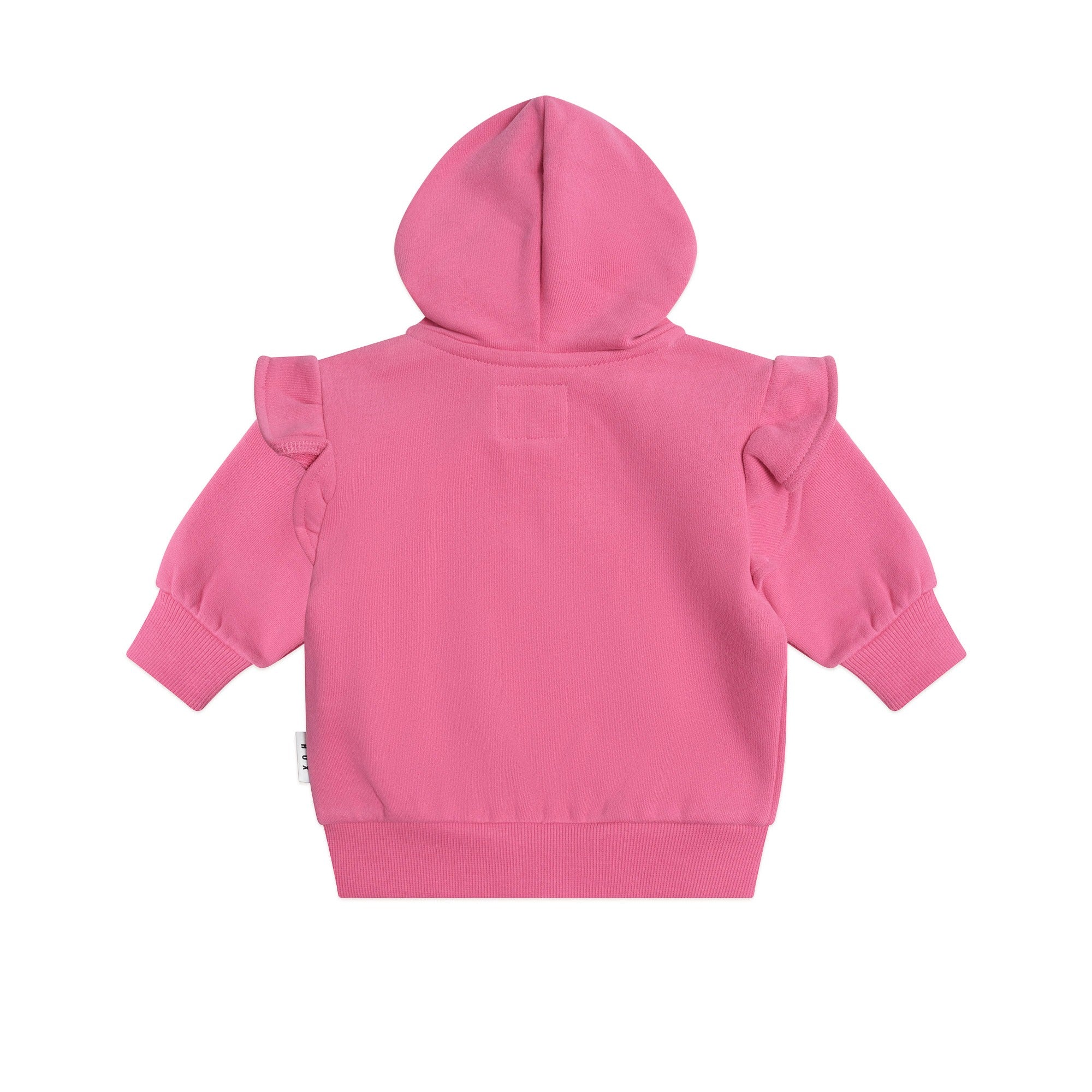 Huxbaby Zip Up Frill Hoodie Berry