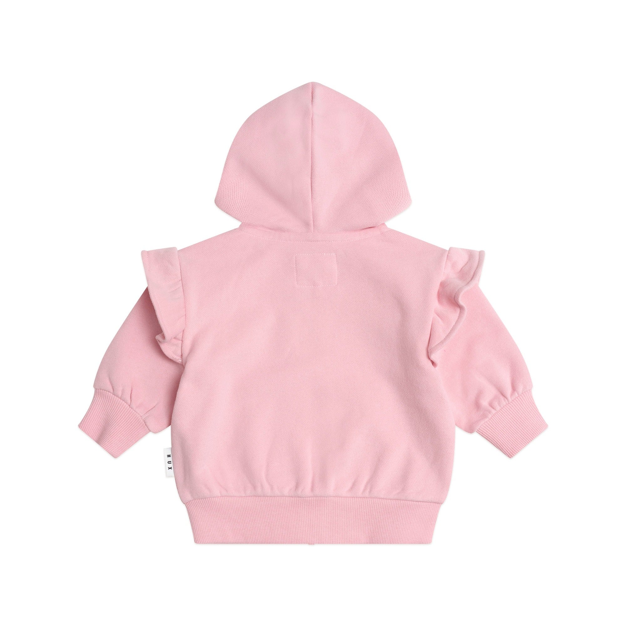 Huxbaby Zip Up Frill Hoodie Apricot