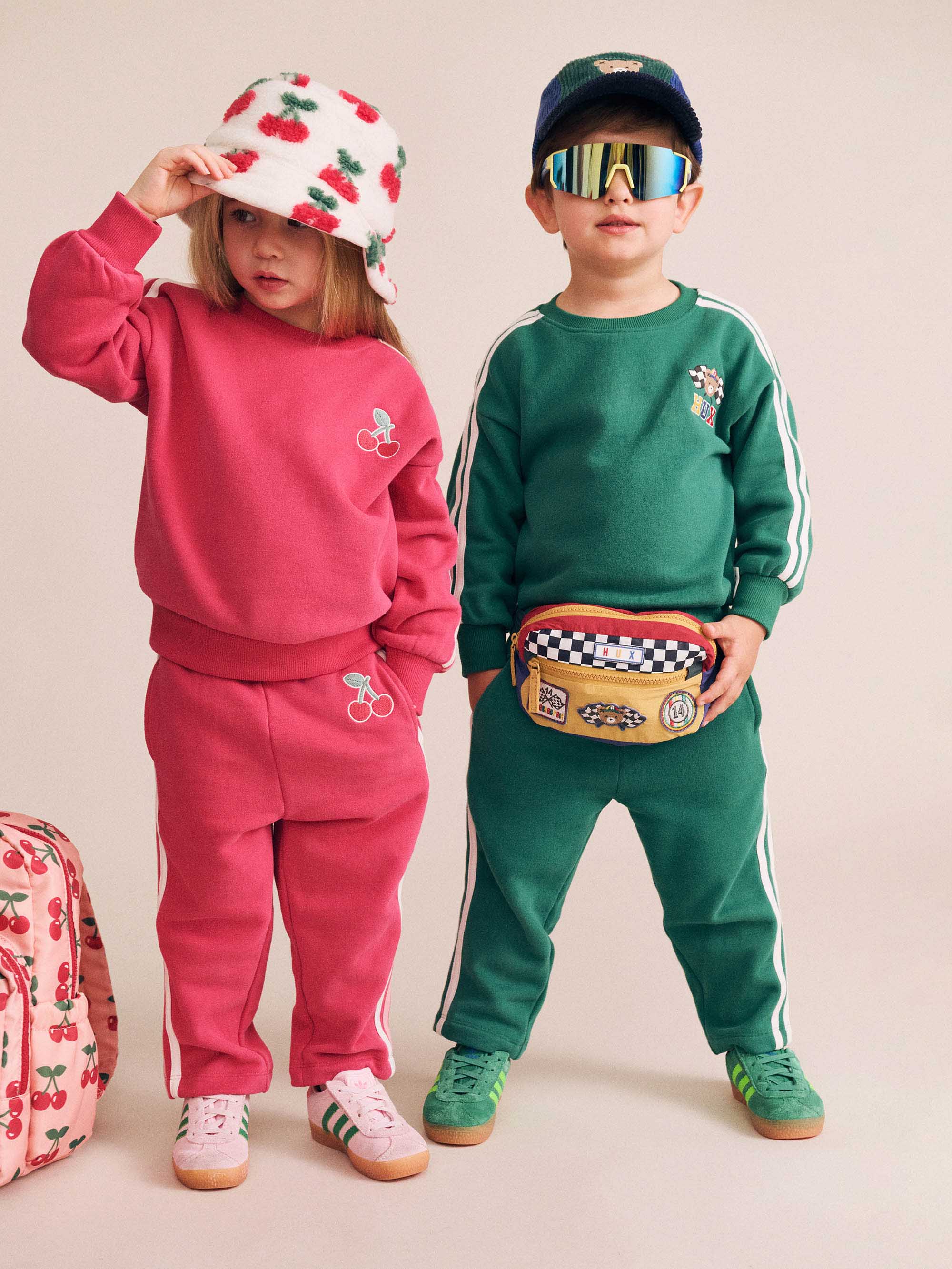 Cherry Racer Stripe Sweatshirt