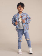 Huxbaby Happy Pup Reversible Bomber