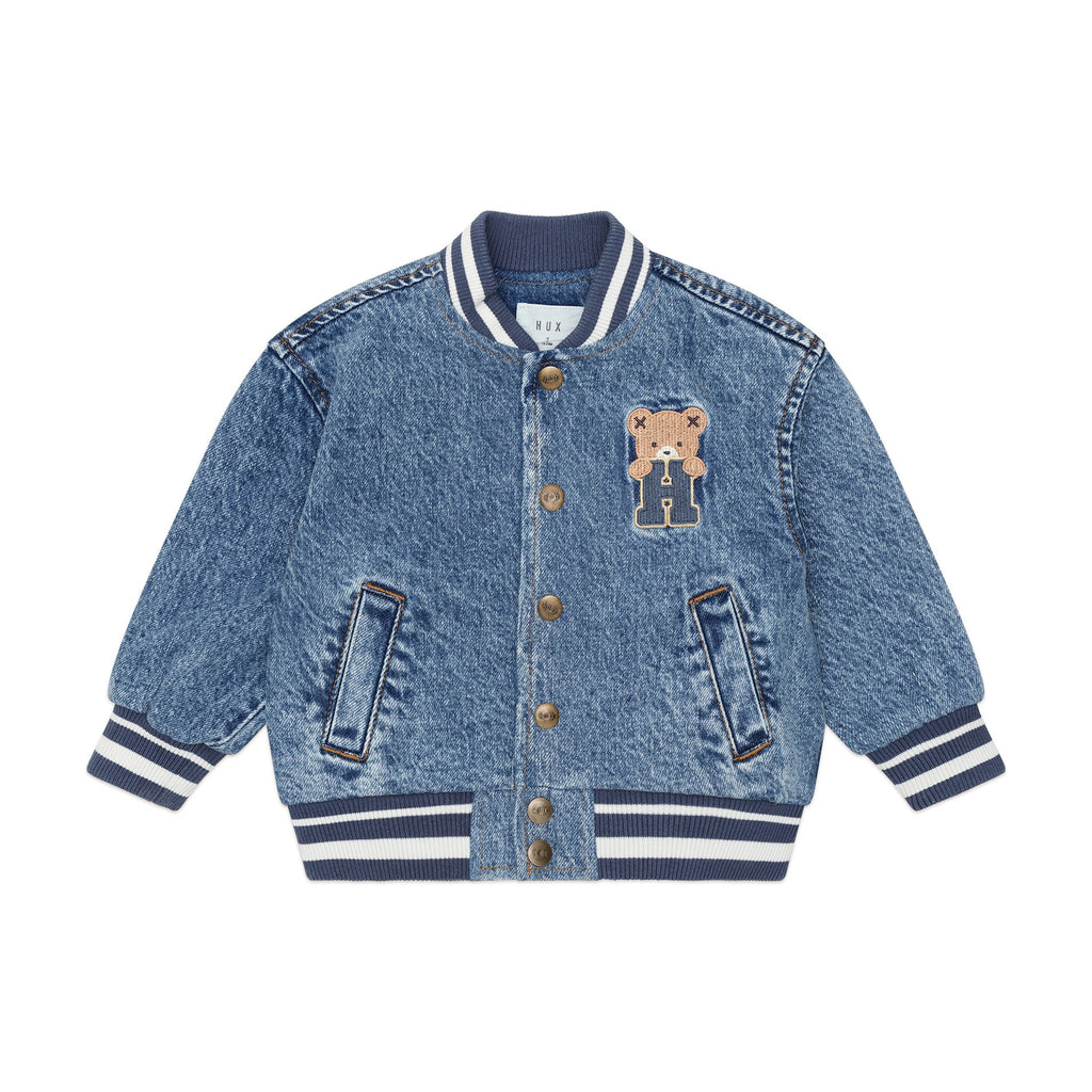 Huxbaby Dreamy Denim Bomber Jacket
