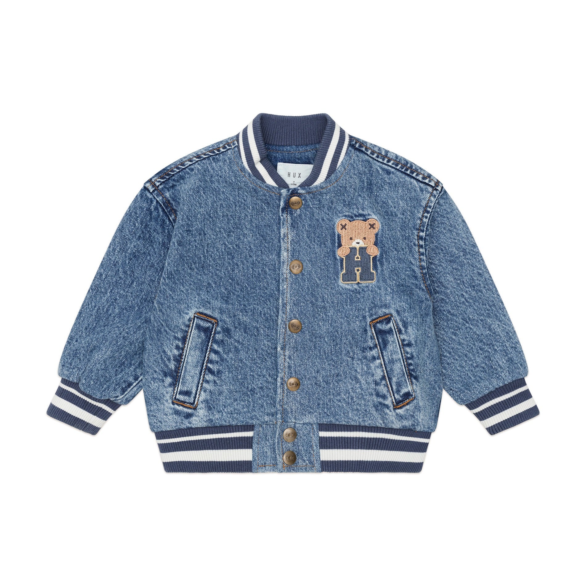 Huxbaby Dreamy Denim Bomber Jacket