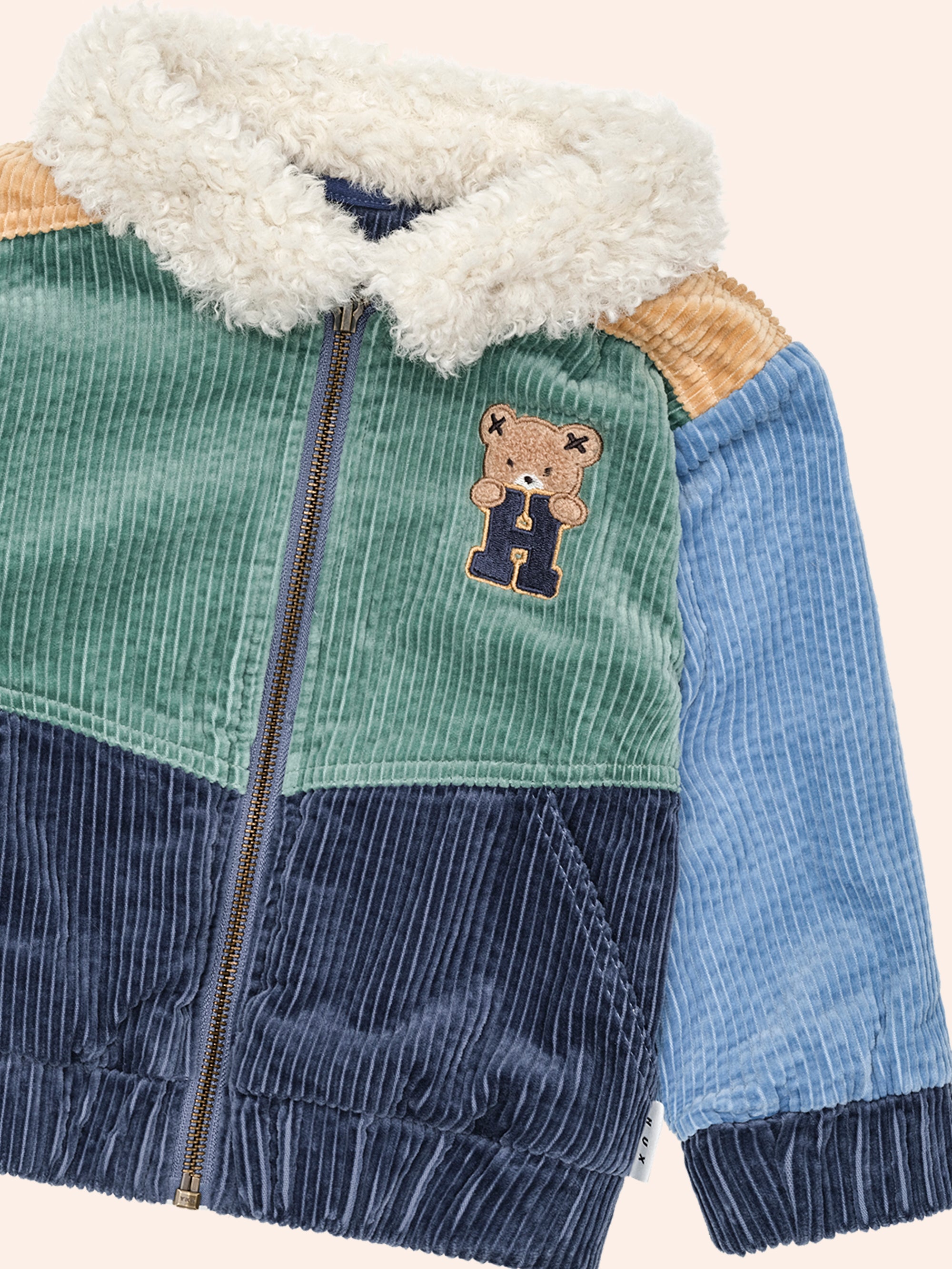 Huxbaby Midnight Colour Block Cord Jacket
