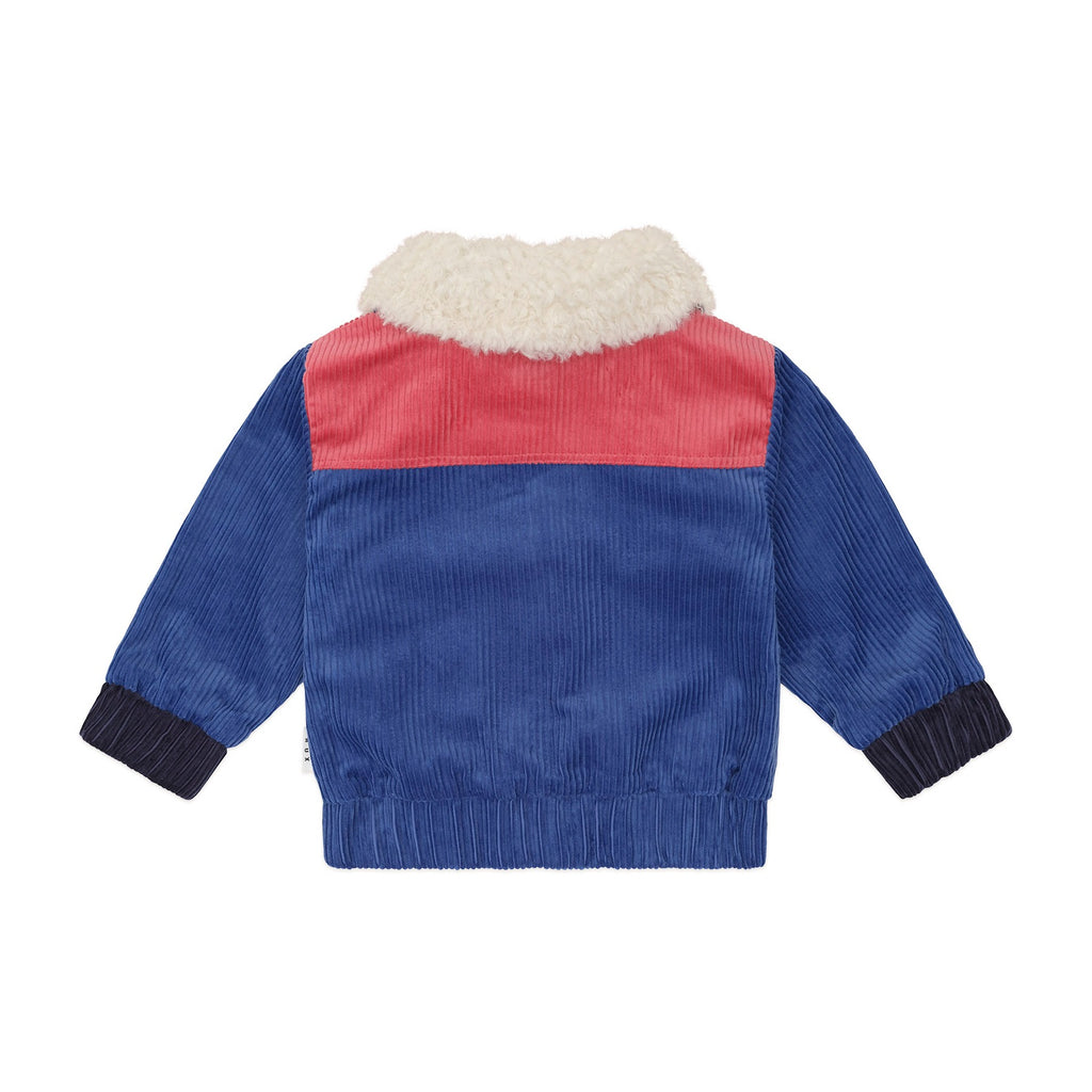 Colour Block Cord Jacket