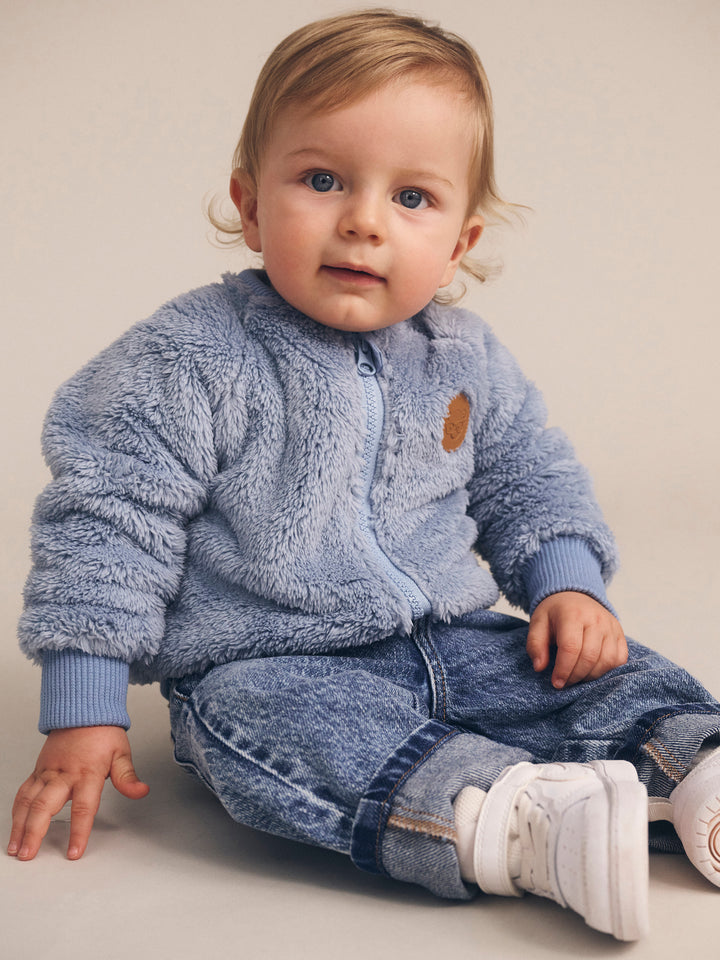 Huxbaby Happy Pup Furry Jacket