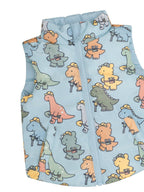 Construction Dinos Reversible Vest - Marine Blue