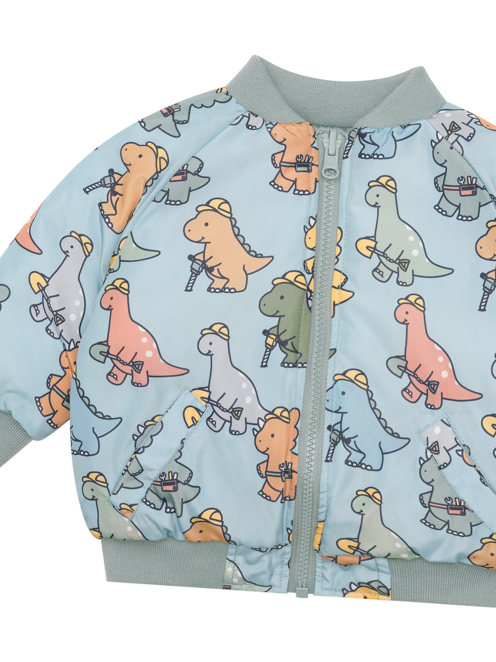 Construction Dinos Reversible Bomber - Mineral Green