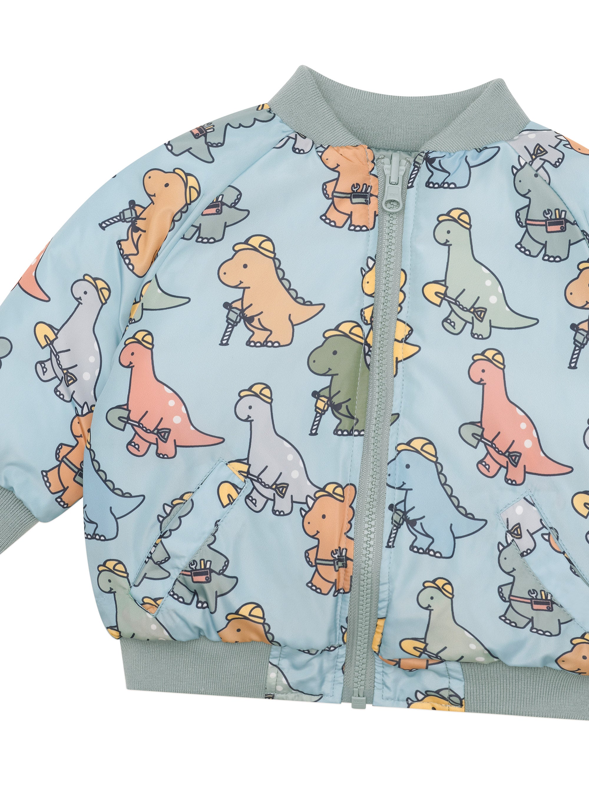 Construction Dinos Reversible Bomber - Mineral Green