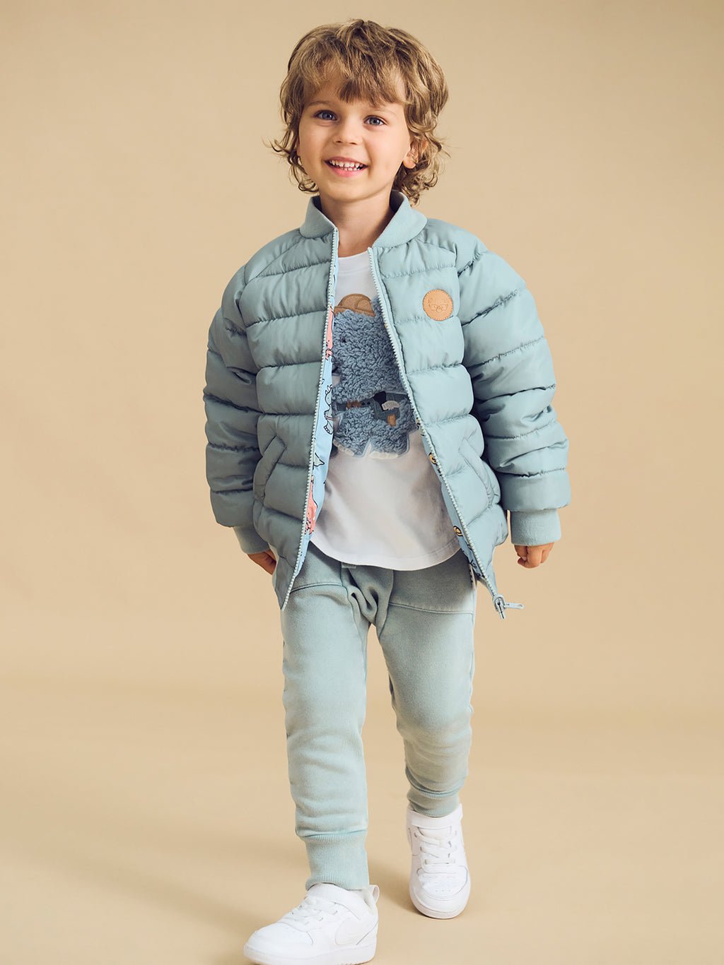 Construction Dinos Reversible Bomber - Mineral Green